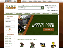 Tablet Screenshot of chippersdirect.com